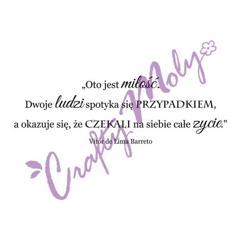 Stempel gumowy Crafty Moly Oto jest Miłość